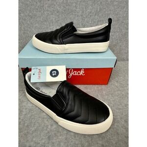 Cat & Jack Black Nellie Sneakers Kids Size 13 Slip On Shoes